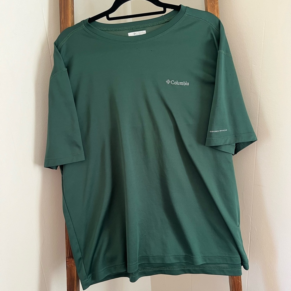 Columbia Men's Green T-Shirt Omni-Wick